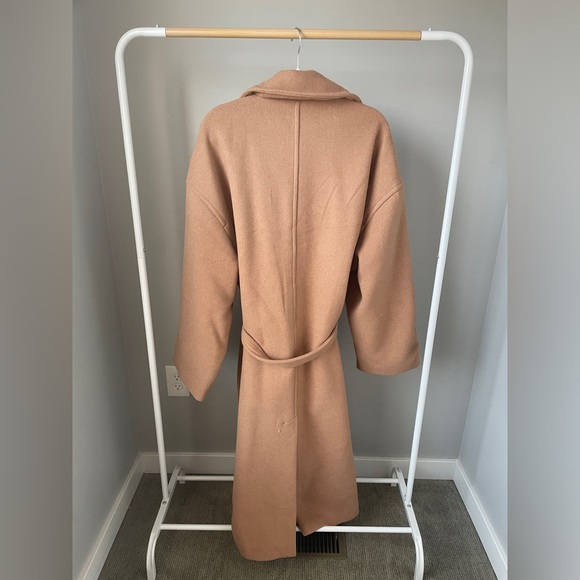 Abercrombie & Fitch Slouchy Wool Dad Coat - Size XL T - Picture 4 of 4